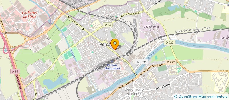 localisation de l'entreprise KMS95 à PERSAN