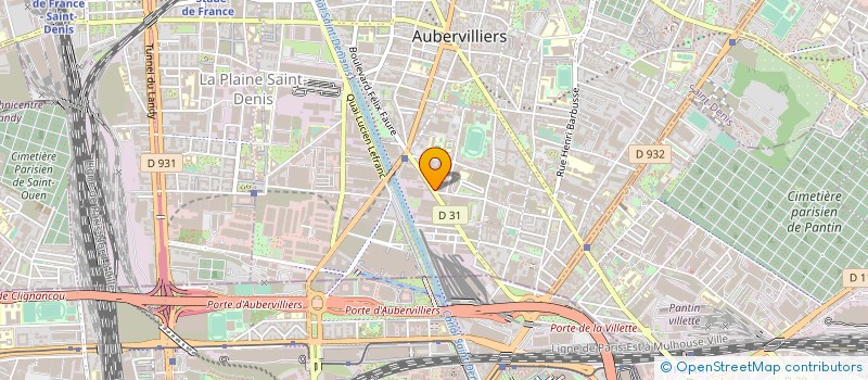 localisation de l'entreprise KMTECH à AUBERVILLIERS