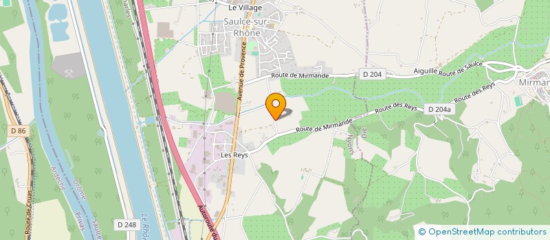 localisation de l'entreprise KMV SCI  SAULCE-SUR-RHONE