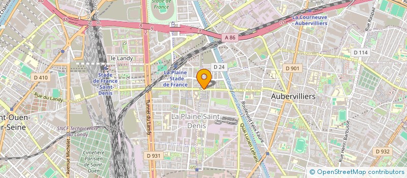 localisation de l'entreprise KMWA à AUBERVILLIERS