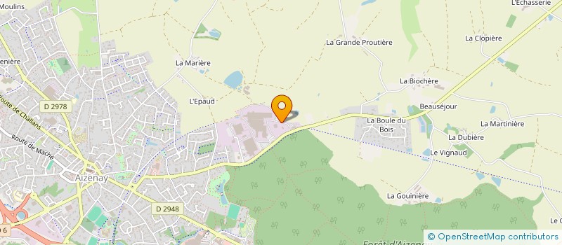 localisation de l'entreprise KN 85190  AIZENAY