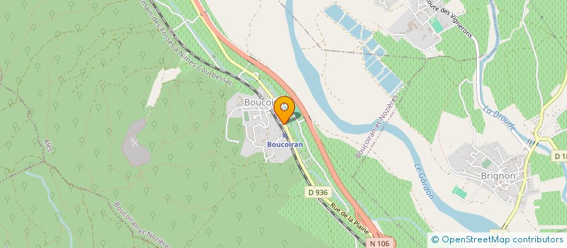 localisation de l'entreprise KN COIFFURE  BOUCOIRAN-ET-NOZIERES