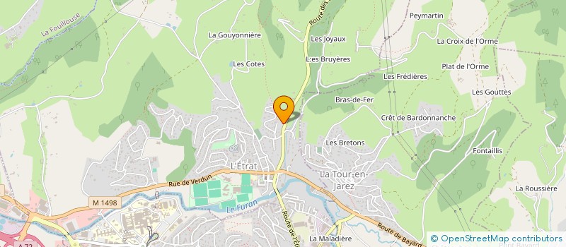 localisation de l'entreprise KN CONSTRUCTION  L'ETRAT