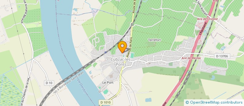 localisation de l'entreprise KN DISTRIBUTION à CUBZAC-LES-PONTS