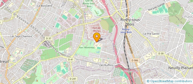 localisation de l'entreprise KN ELEC à MONTREUIL