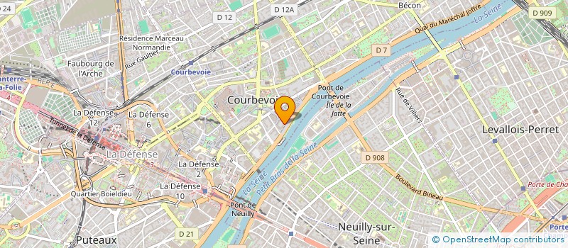 localisation de l'entreprise KN IT à COURBEVOIE