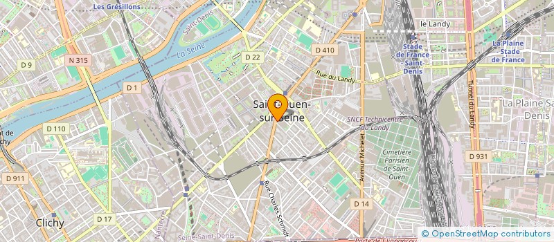 localisation de l'entreprise KN SERVICES à SAINT-OUEN-SUR-SEINE