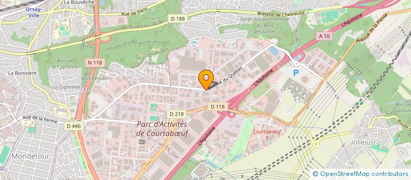 localisation de l'entreprise KNA INFORMATIQUE à VILLEBON-SUR-YVETTE