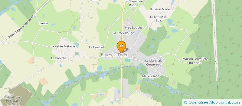 localisation de l'entreprise KNAC à BOUZY-LA-FORET
