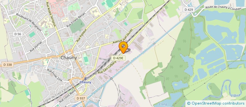 localisation de l'entreprise KNAC SOCIETE NOUVELLE à CHAUNY