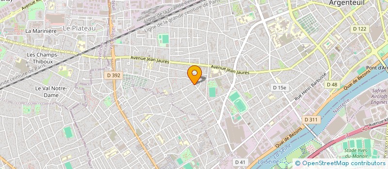 localisation de l'entreprise KNAS  ARGENTEUIL