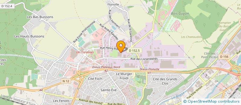 localisation de l'entreprise KNAUF CEILING SOLUTIONS DREUX SAS à DREUX