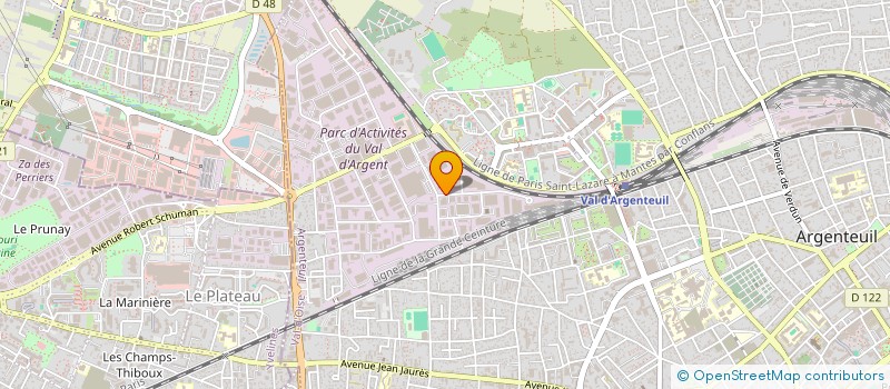 localisation de l'entreprise KNB à ARGENTEUIL