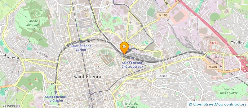 localisation de l'entreprise KNB AUTO  SAINT-ETIENNE