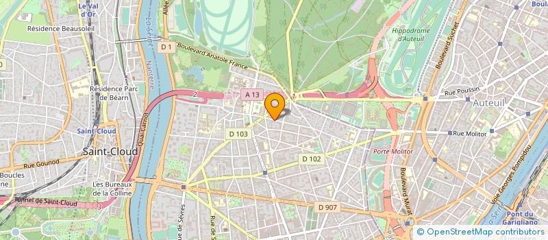 localisation de l'entreprise KND INTERNATIONAL à BOULOGNE-BILLANCOURT