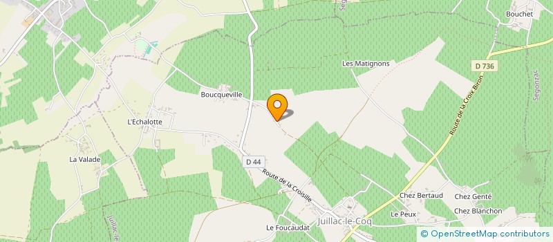localisation de l'entreprise KNIGHT INDUSTRIES GENIE CLIMATIQUE  JUILLAC-LE-COQ