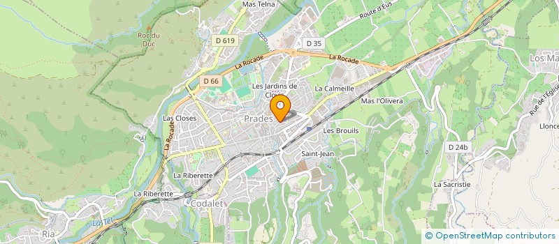 localisation de l'entreprise KNIK1TEL  PRADES