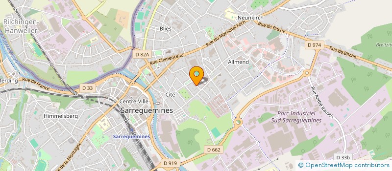 localisation de l'entreprise KNM.IMMO à SARREGUEMINES
