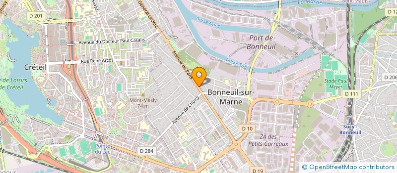 localisation de l'entreprise KNM TRANSPORTS à BONNEUIL-SUR-MARNE