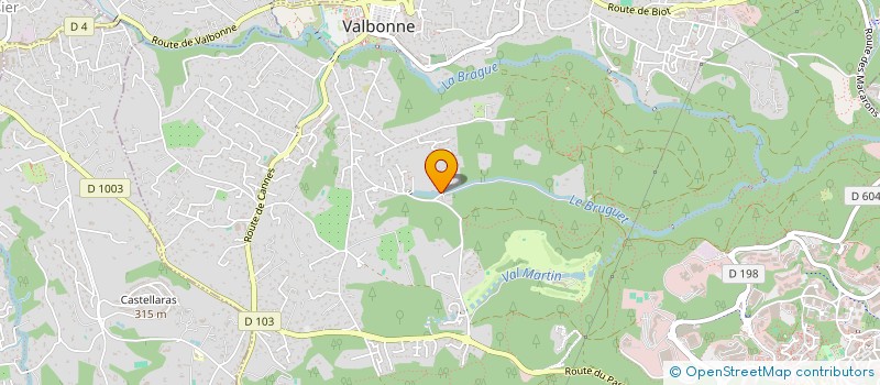 localisation de l'entreprise KNMP  VALBONNE