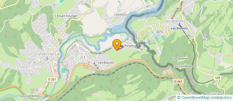 localisation de l'entreprise KNO3  VILLERS-LE-LAC