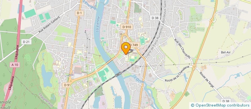localisation de l'entreprise KNOCK DOWN à CHATELLERAULT