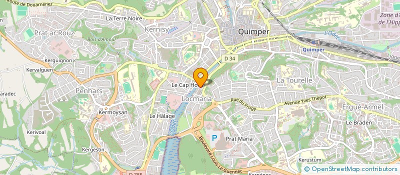 localisation de l'entreprise KNORD-JADOR  QUIMPER