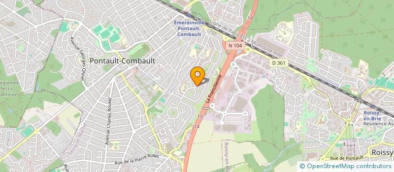 localisation de l'entreprise KNOW-INT SERVICES à PONTAULT-COMBAULT