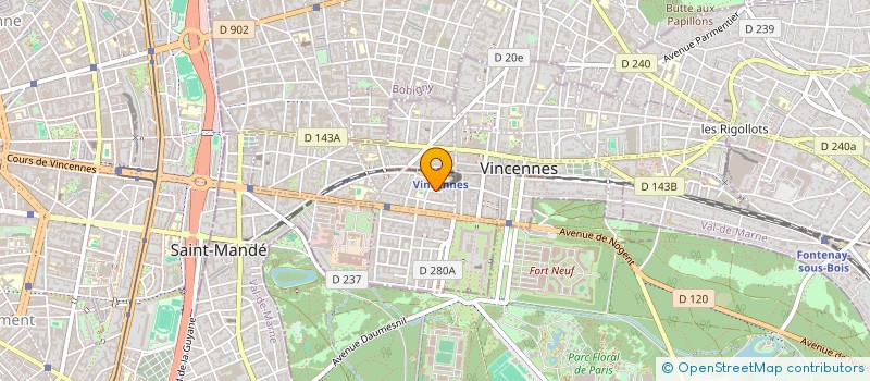 localisation de l'entreprise KNOXX à VINCENNES