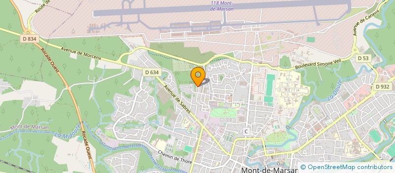 localisation de l'entreprise KNP PLATRERIE à MONT-DE-MARSAN