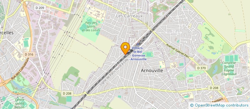 localisation de l'entreprise KNT IMMO à ARNOUVILLE