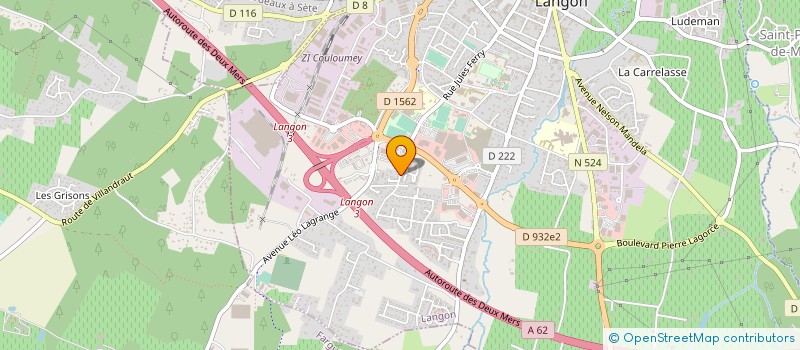 localisation de l'entreprise KNVENTILAIR à LANGON