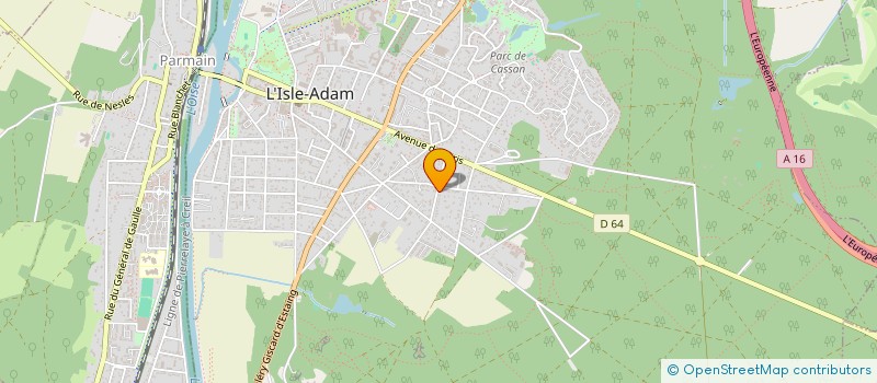 localisation de l'entreprise KO.PHARMA  L'ISLE-ADAM