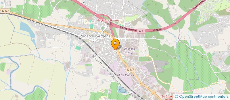 localisation de l'entreprise KO SUD CONSTRUCTION à PUGET-SUR-ARGENS