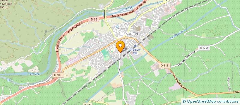 localisation de l'entreprise KOA à ILLE-SUR-TET