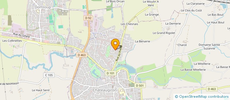 localisation de l'entreprise KOAD  CHATEAUGIRON