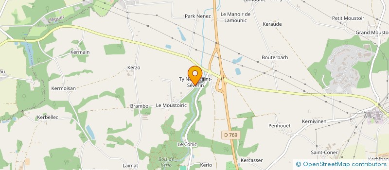 localisation de l'entreprise KOAD ENERGIE VERTE à CAUDAN