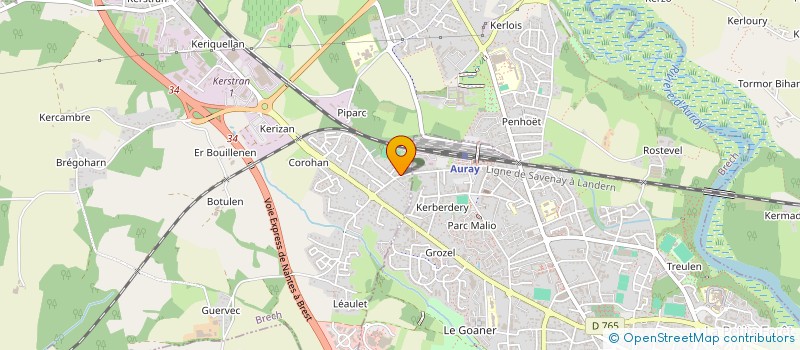 localisation de l'entreprise KOADDEV  BRECH