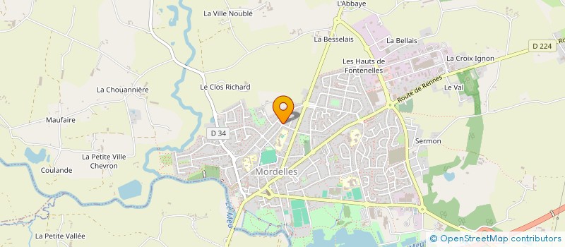 localisation de l'entreprise KOADIS  MORDELLES