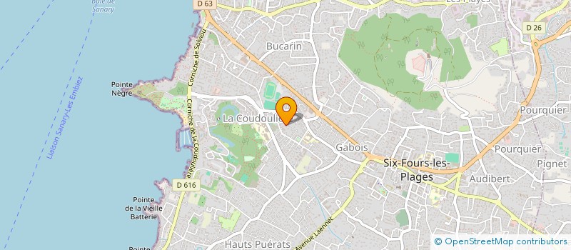 localisation de l'entreprise KOALA BATIMENT à SIX-FOURS-LES-PLAGES