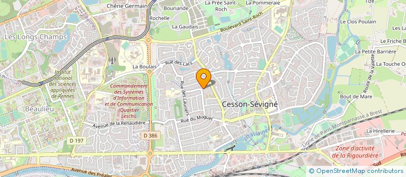 localisation de l'entreprise KOAVEN à CESSON-SEVIGNE