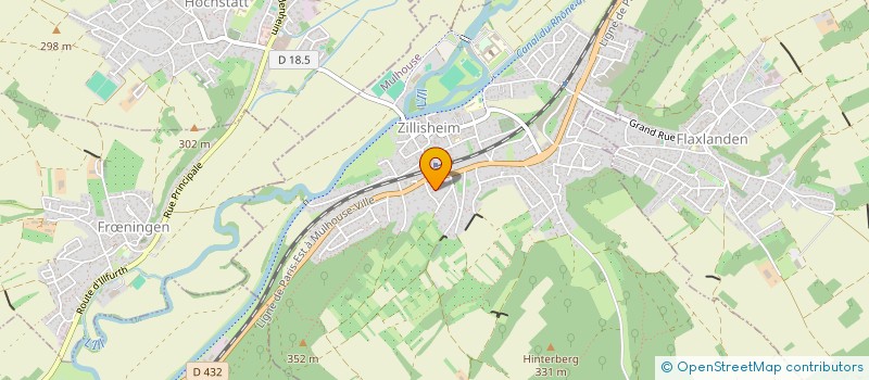 localisation de l'entreprise KOB  ZILLISHEIM