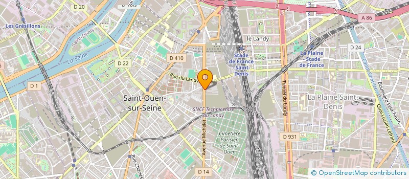 localisation de l'entreprise KOB BAT à SAINT-OUEN-SUR-SEINE