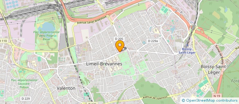 localisation de l'entreprise KOBA TRANSPORT à LIMEIL-BREVANNES