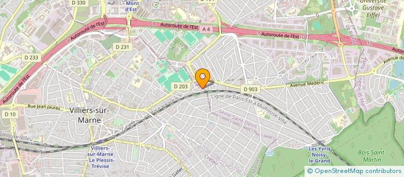 localisation de l'entreprise KOBALA à VILLIERS-SUR-MARNE