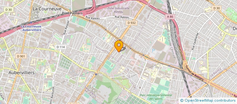 localisation de l'entreprise KOBENAN SERVICE ET SECURITE à LA COURNEUVE