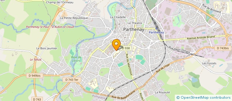 localisation de l'entreprise KOBORO  PARTHENAY