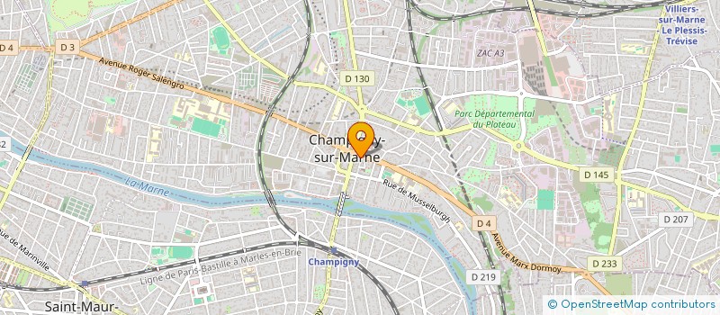 localisation de l'entreprise KOC à CHAMPIGNY-SUR-MARNE