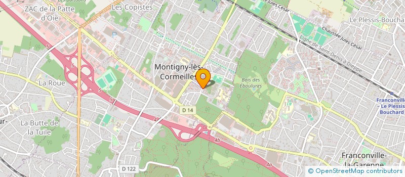 localisation de l'entreprise KOC DISTRIBUTION à MONTIGNY-LES-CORMEILLES