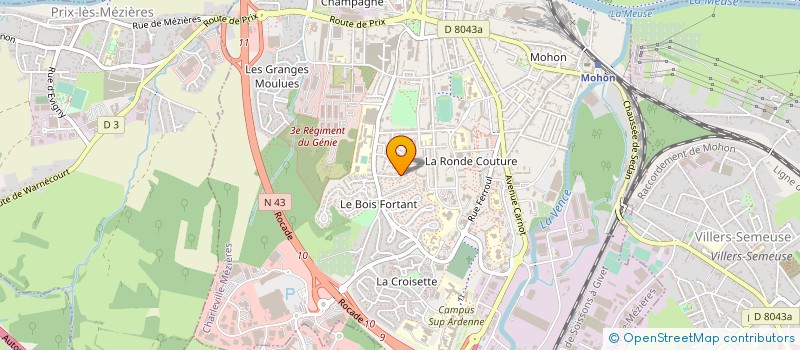 localisation de l'entreprise KOCA à CHARLEVILLE-MEZIERES